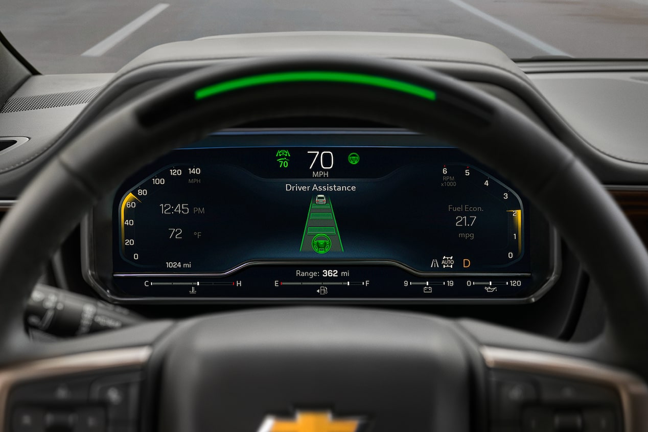 Super Cruise on the dashboard display of the 2024 Chevrolet Suburban.