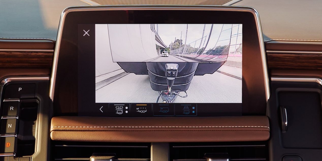 Trailering camera view functionality of the 2024 Chevrolet Suburban.