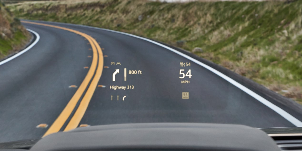 Heads-Up Display of the 2024 Chevrolet Suburban.