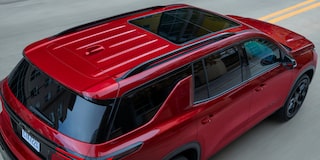 Birds Eye View of the 2024 Chevy Traverse Exterior Sunroof