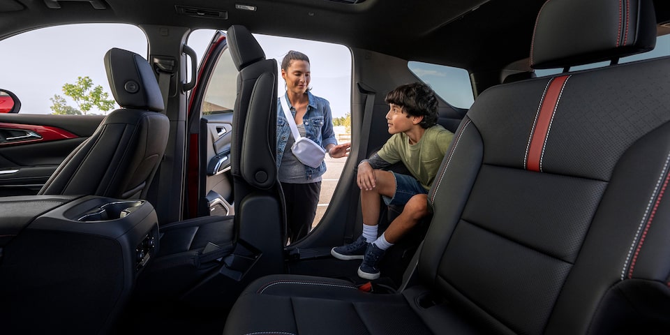 Third Row Seating inside the 2024 Chevrolet Traverse.