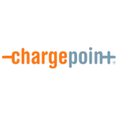 Logo of Charge Point - a public charging network partner.