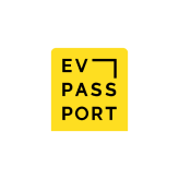 Logo of EV Passport - a public charging network partner.