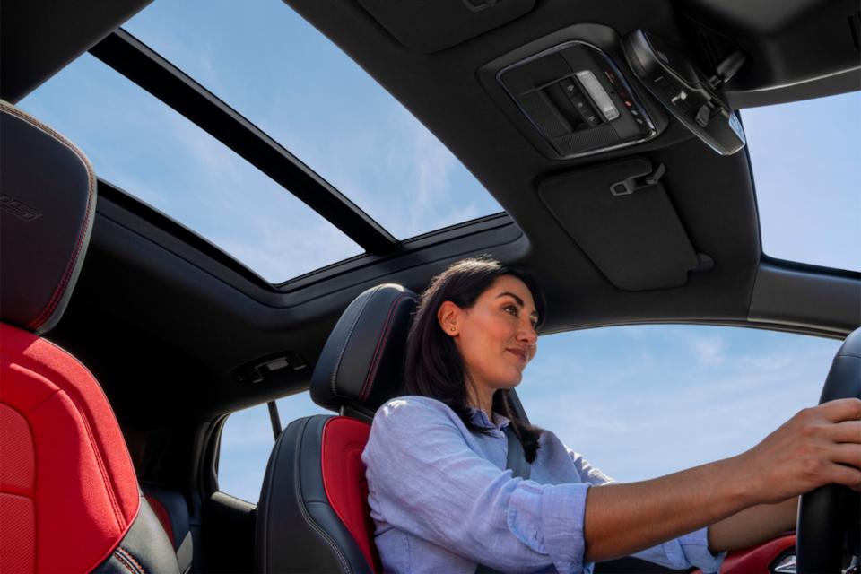 2024 Chevrolet Equinox EV sunroof view.