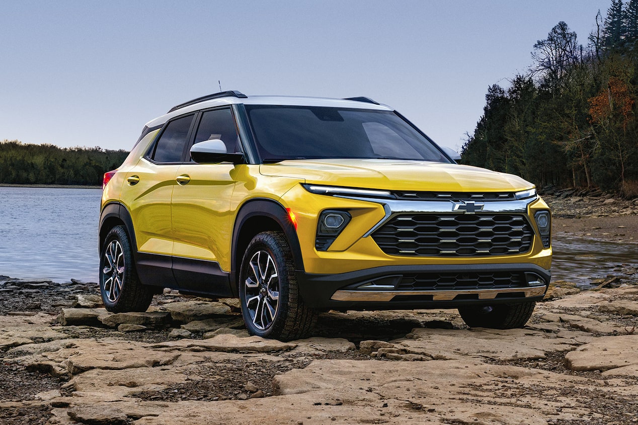 Front grille overview of the 2025 Chevrolet Trailblazer.