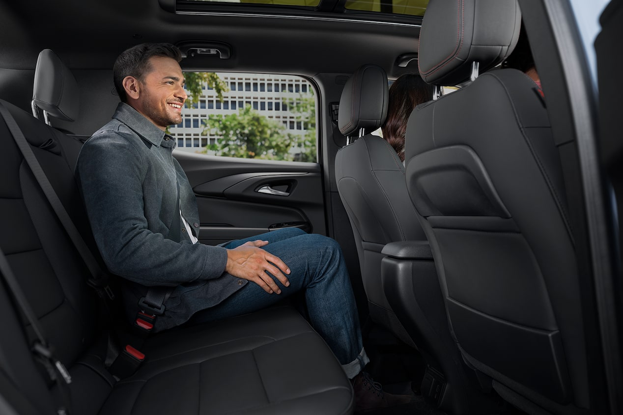 Rear seating of the 2025 Chevrolet Trailblazer.