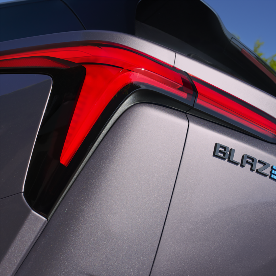 Close up view of the 2025 Chevrolet Blazer EV brake light.