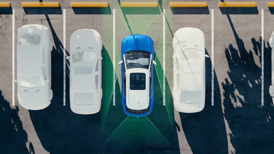 Illustration de la vision périphérique haute définition du Chevrolet Equinox EV 2025.