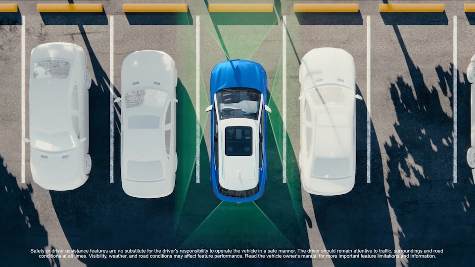 Illustration of the HD Surround Vision feature on the 2025 Chevrolet Equinox EV.