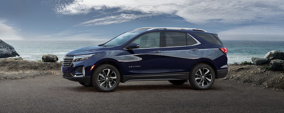 The 2021 Chevrolet Equinox Small SUV Left Side Profile.