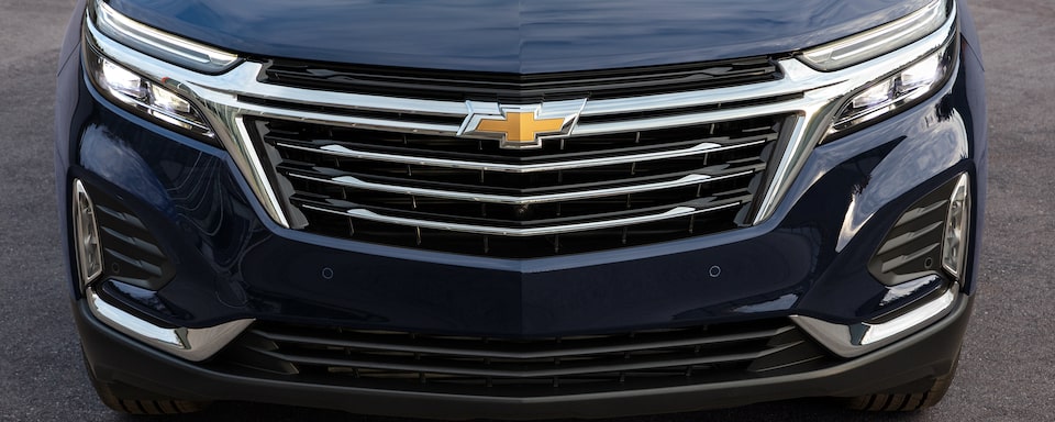 The 2021 Chevrolet Equinox Small SUV All-New Grille.