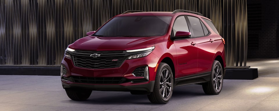 The 2021 Chevrolet Equinox RS Small SUV Front View.