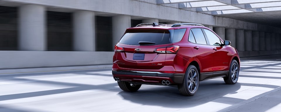 The 2021  Equinox RS Small SUV Rear View.