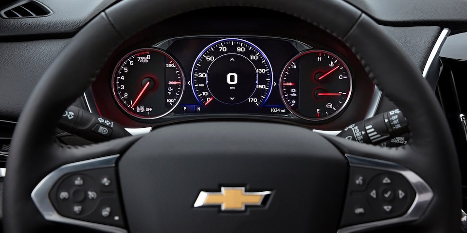 Driver dashboard on the 2021 Chevrolet Traverse.