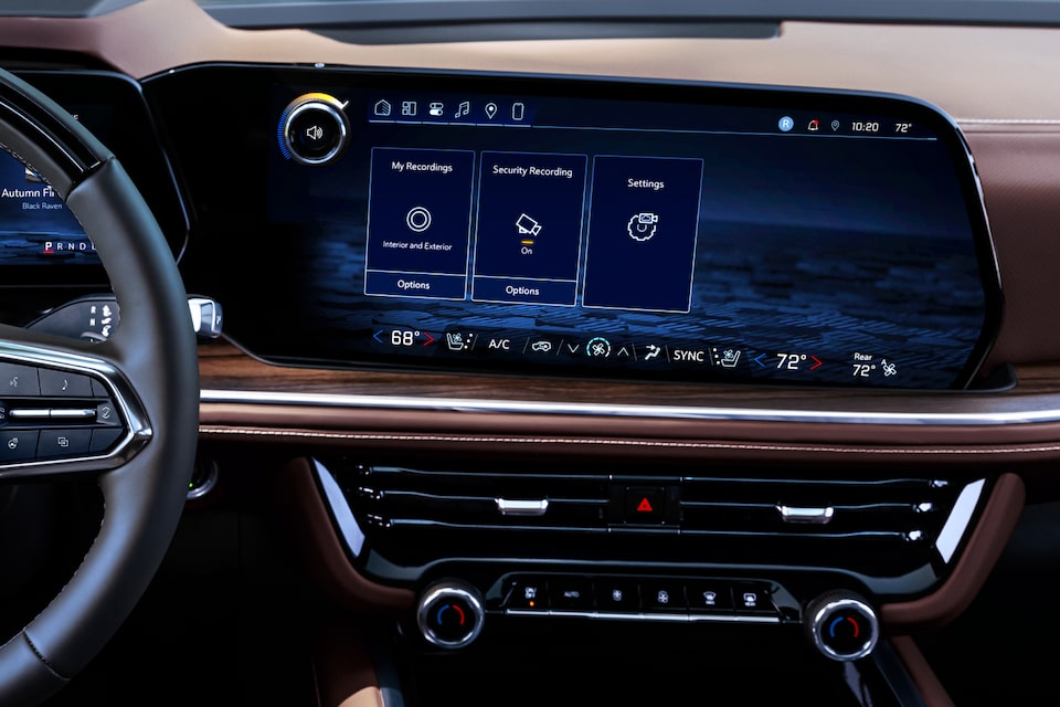 Close-up of the Infotainment System in the 2025 Chevrolet Suburban