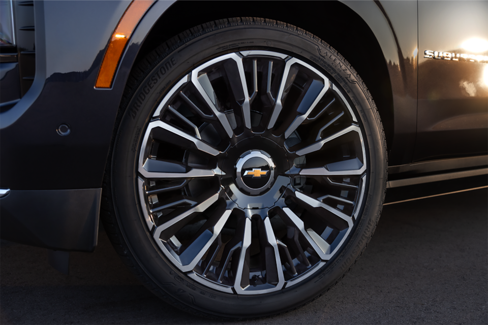 Close-up of a Wheel on the 2025 Chevrolet Suburban SUV