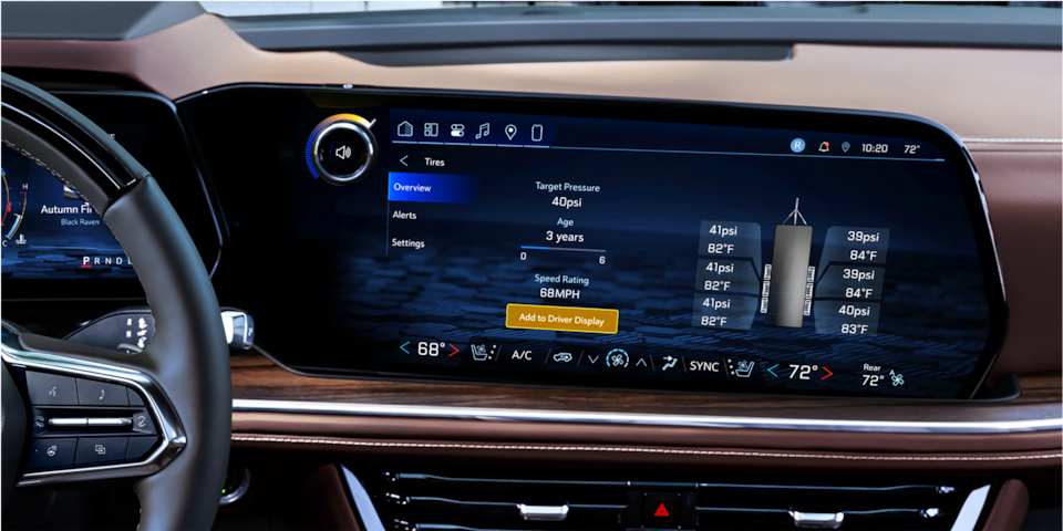 Trailer Tire Health feature of the New 2025 Chevrolet Suburban.