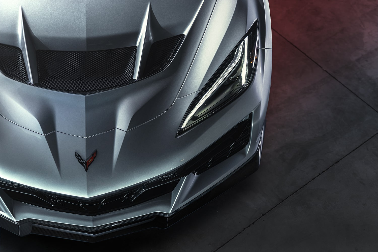 Flow-through hood of the 2026 Corvette ZR1X.