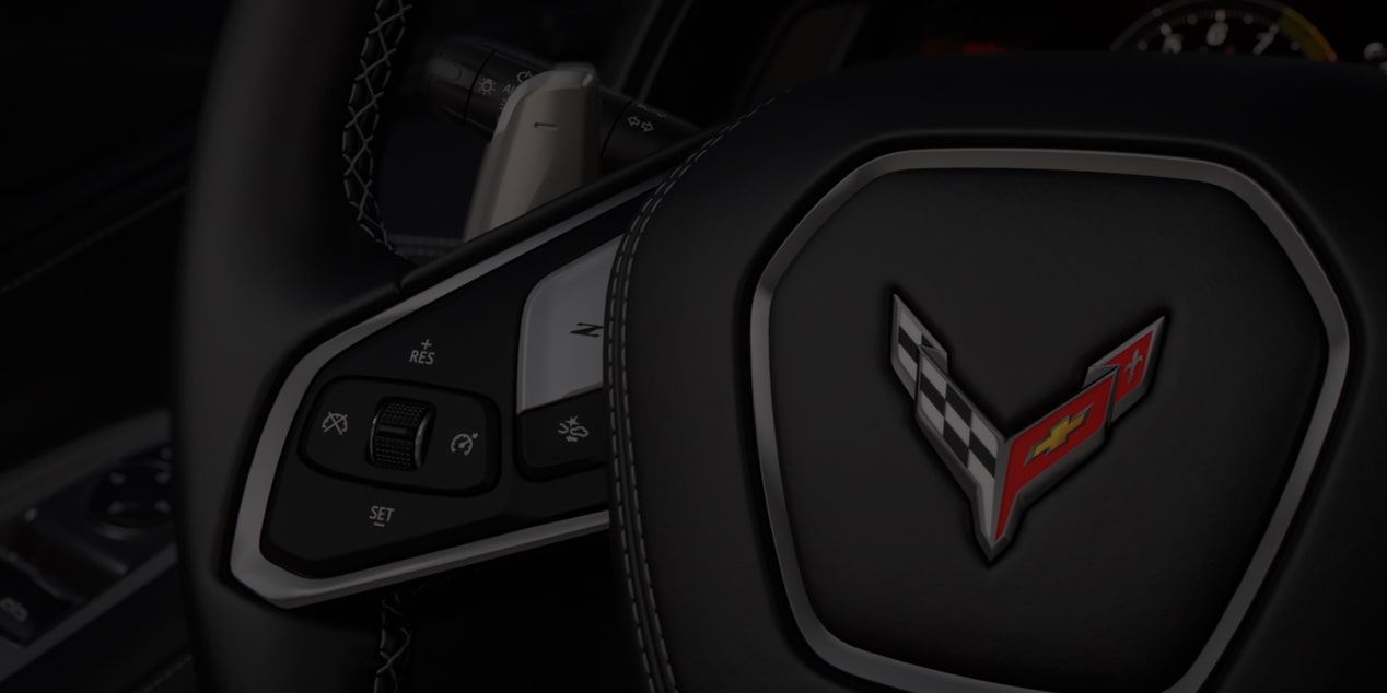 Volant et console centrale de la Corvette ZR1 1LZ 2025.